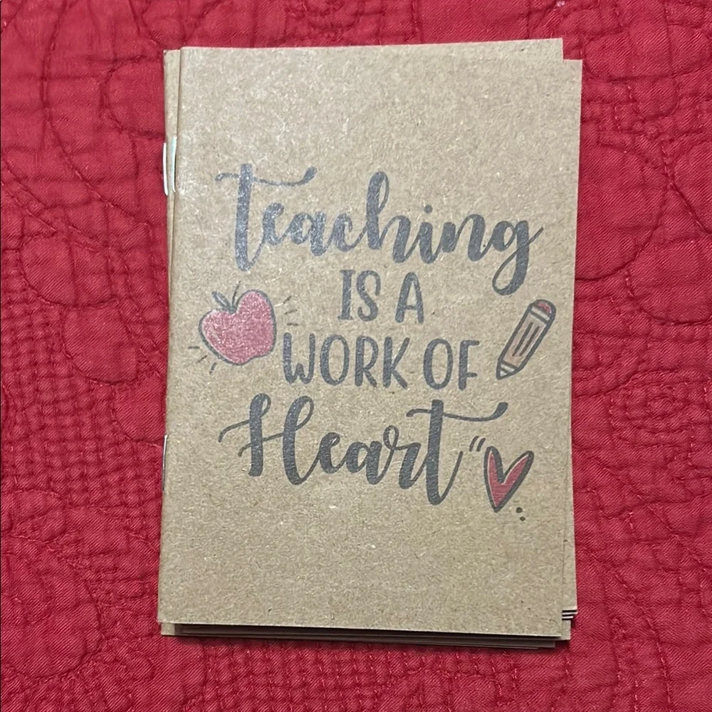 Inspirational Teacher small notebooks.